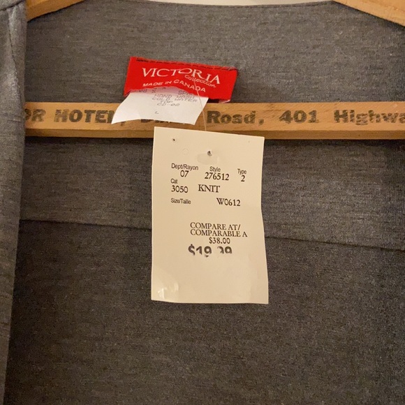 NWT Grey Cotton Open Cardigan - Picture 2 of 4